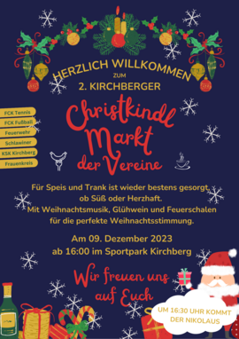 Banner Christkindlmarkt der Vereine