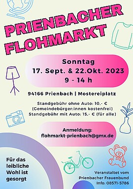 Banner Flohmarkt Prienbach 