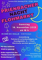 Logo Prienbacher Nachtflohmarkt in der EC-Halle
