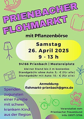 Banner Flohmarkt mit Pflanzenbörse